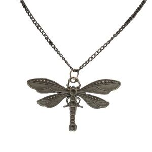 Beautiful long dragonfly necklace